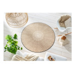 Apvalus kilimas Cascara Beige 1