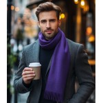 Violetinis vilnonis šalikas vyrams
