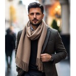 Šviesiai rudas šalikas vyrams