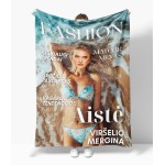 Stilinga dovana personalizuotas pledas su foto 2