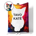 Personalizuota dovana kačių mylėtojams pledas