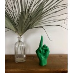 Rankų darbo žvakė F*ck You Green 1
