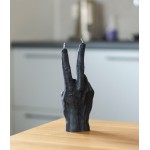 Rankų darbo žvakė Peace Black 1