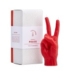 Rankų darbo žvakė Peace Red 3