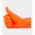 Rankų darbo žvakė Thumbs Up Neon Orange 2