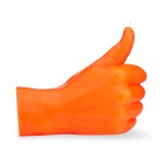 Rankų darbo žvakė Thumbs Up Neon Orange