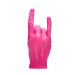 Rankų darbo žvakė You Rock Pink