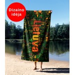 Stilingas rankšluostis su spauda Lietuva