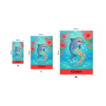 personalizuotas rankšluostis vaikams su delfinu 1