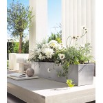 Nerūdijančio plieno Lechuza vazonas Balconera Steel 80