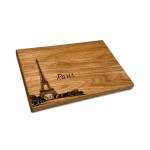Graviruota ąžuolinė pjaustymo lentelė Paris