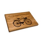 Graviruota ąžuolinė pjaustymo lentelė Bicycle