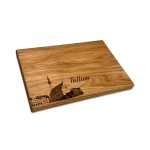 Graviruota ąžuolinė pjaustymo lentelė Tallinn