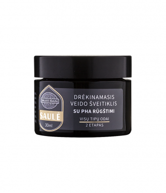 Drėkinamasis veido šveitiklis SAULĖ su PHA rūgštimi 30 ml