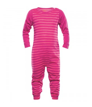 Rožinė merino vilnos pižama vaikams Devold