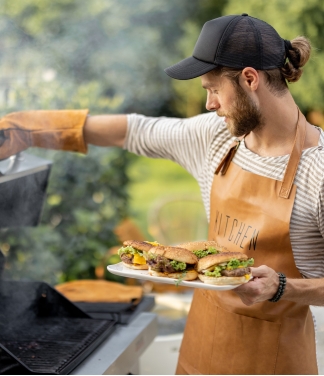 odinės griliaus prijuostės bbq