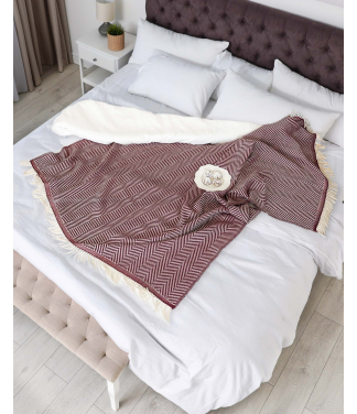 Pledas Bordeaux merino vilna
