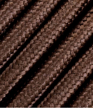 Rudas tekstilinis kabelis 2x1,5 mm²