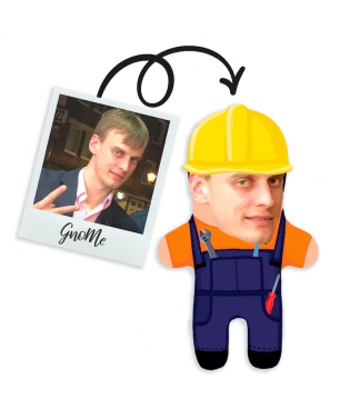 Personalizuota pagalvėlė draugui Statybininkas