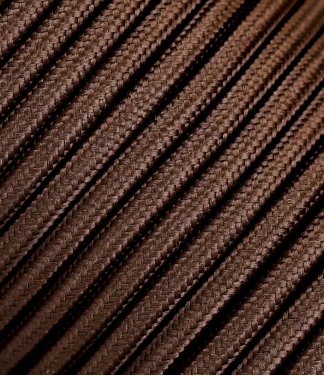 Rudas trigyslis tekstilinis kabelis 3x2,5 mm²