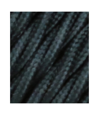 Pintas trigyslis tekstilinis kabelis, juodas, 3 x 0,75 mm²
