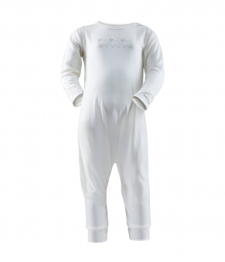 Balta merino pižama kūdikiams Devold