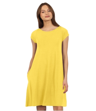 geltona suknelė moterims