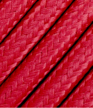 Raudonas tekstilinis kabelis 2x0,75 mm²