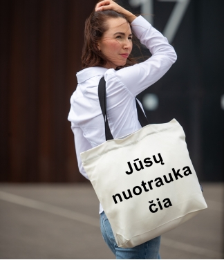 pirkinių krepšys su nuotrauka