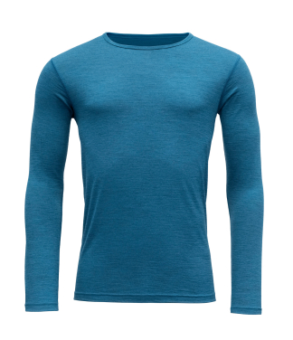 Mėlyni ploni termo marškinėliai Devold