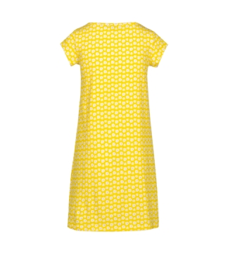 moteriška trumpa suknelė geltonos spalvos