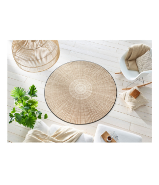 Apvalus kilimas Cascara Beige