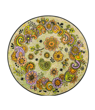 Apvalus kilimas Happy Flowers