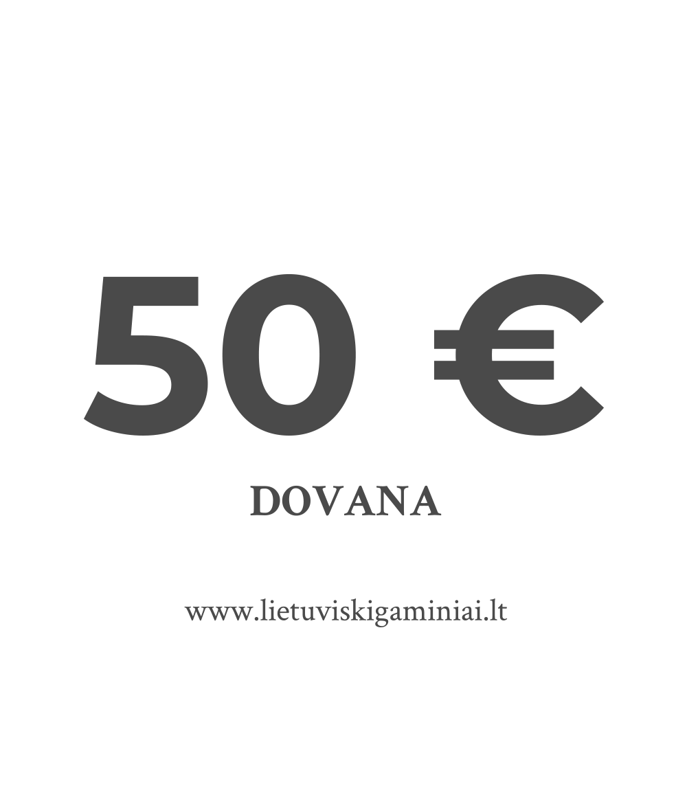 Dovanų kuponas 50 EUR vertės