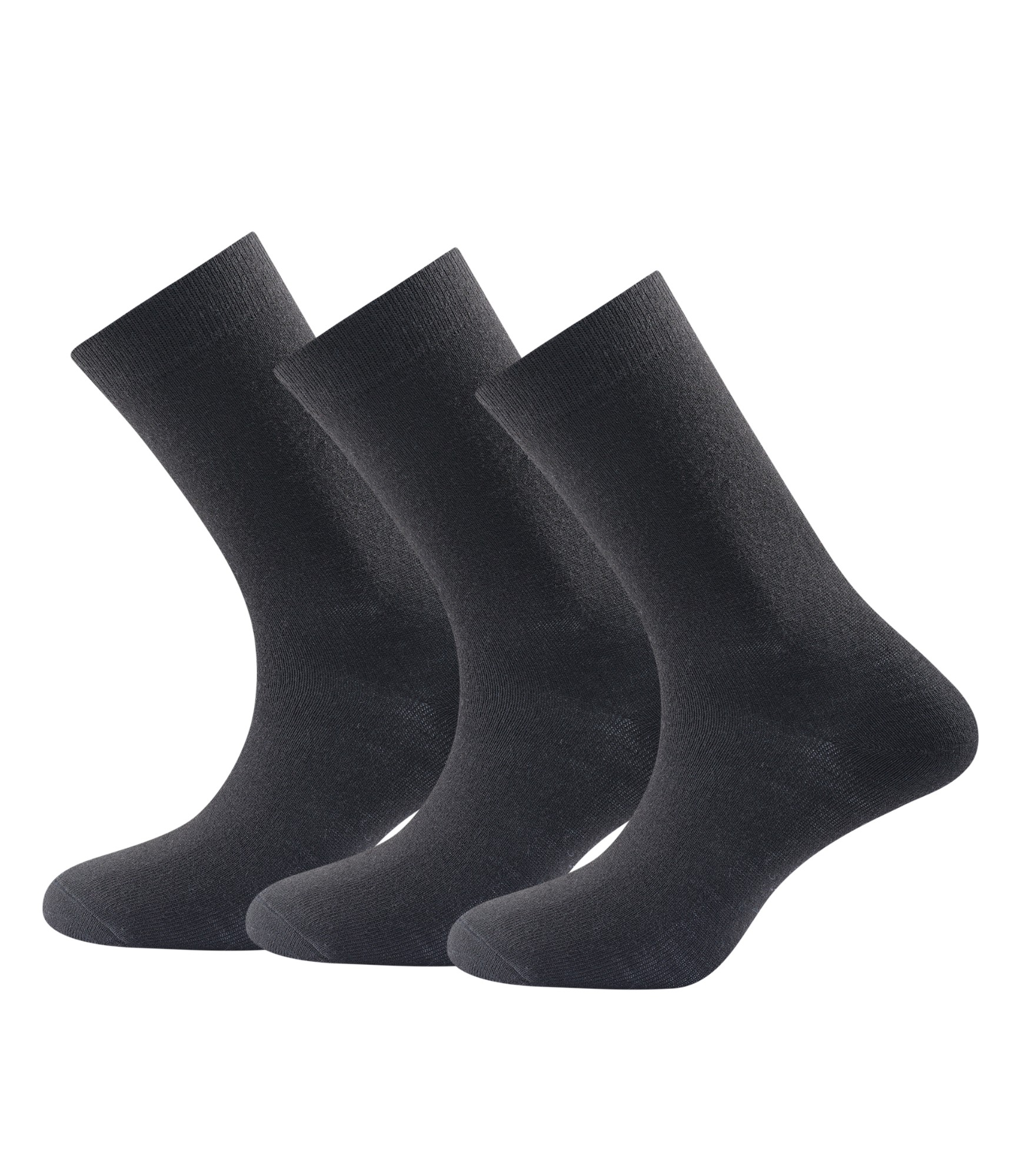Juodos merino vilnos kojinės Devold Medium Black (3 poros)