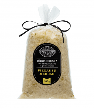 Aromatinė druska Pienas su medumi Aromatinė druska Pienas su medumi