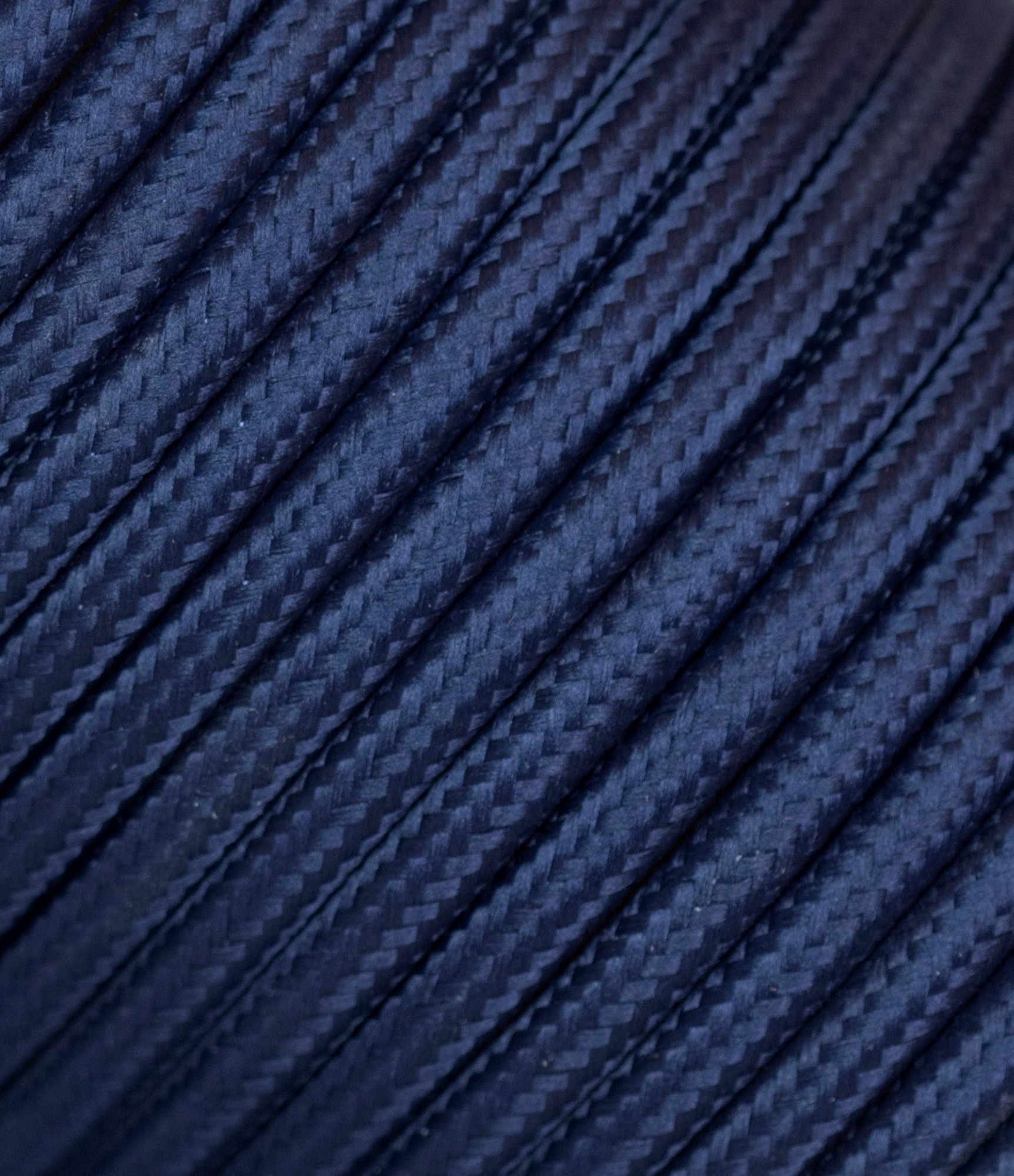Tekstilinis kabelis 2x0,75 mm², tamsiai mėlynas