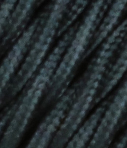 Pintas trigyslis tekstilinis kabelis, juodas, 3 x 0,75 mm² 3