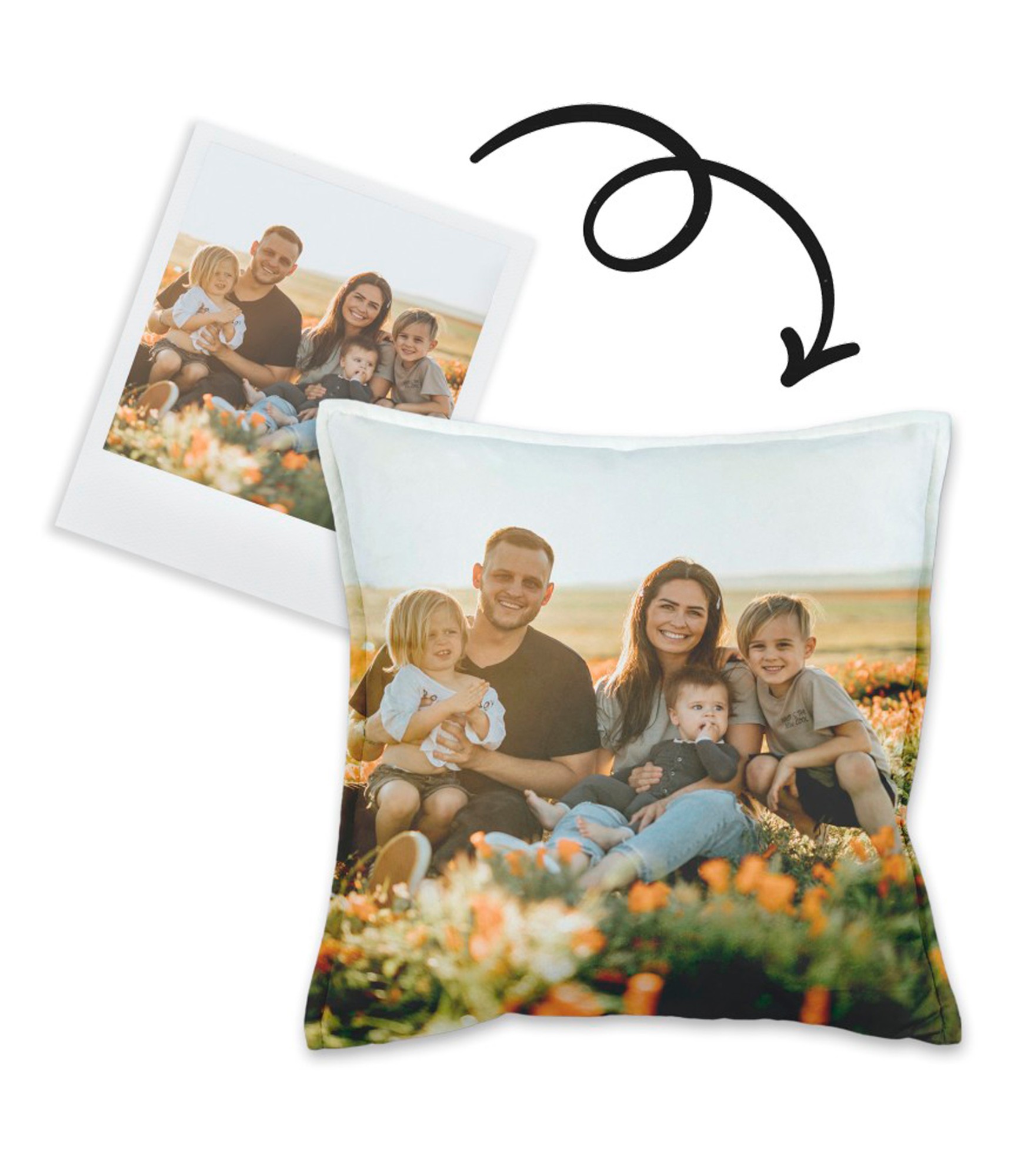 Personalizuota pagalvė su šeimos nuotrauka 2