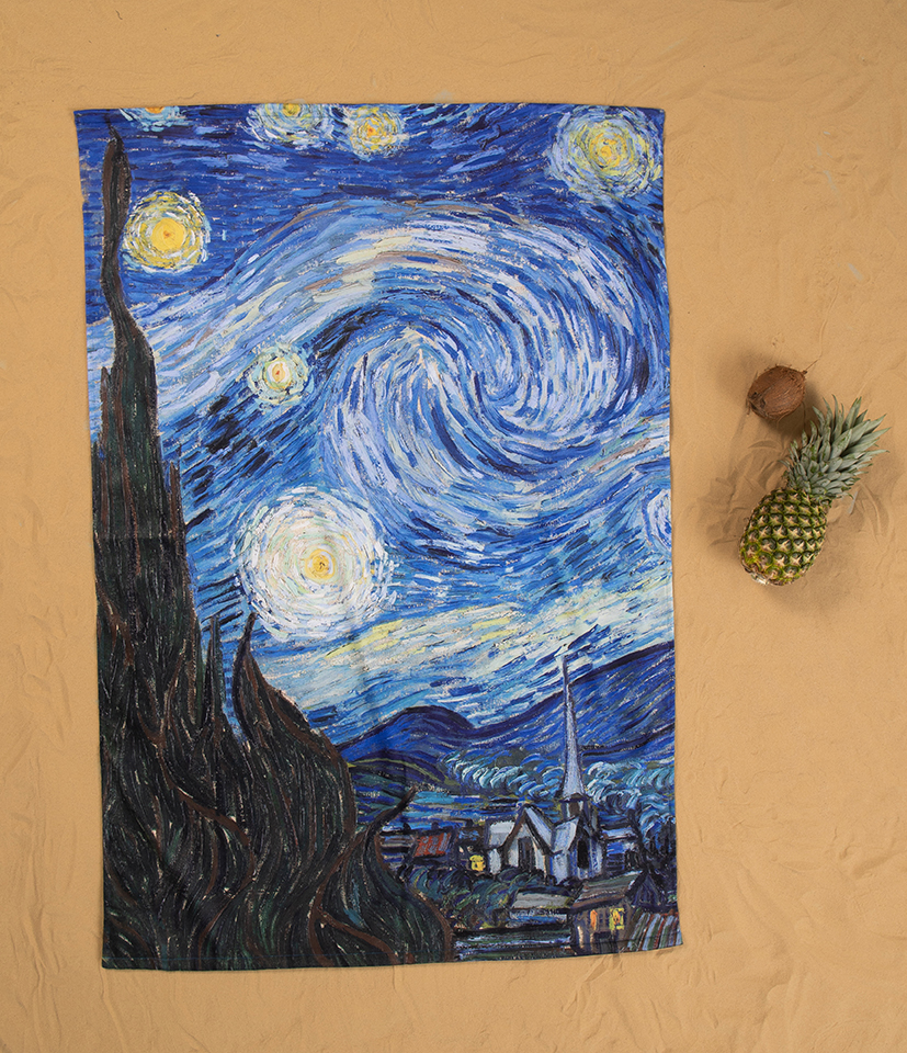 Paplūdimio rankšluostis Vincent Van Gogh 'Žvaigždėta naktis'