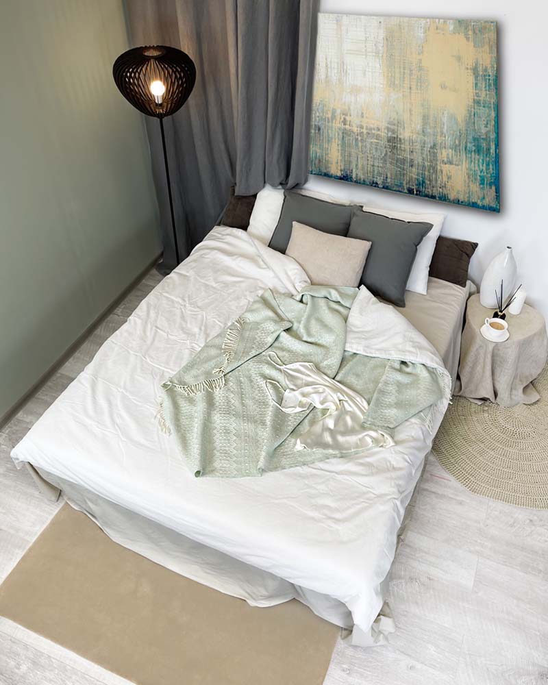 Pledas Mint merino vilna 8 Pledas Mint merino vilna 8
