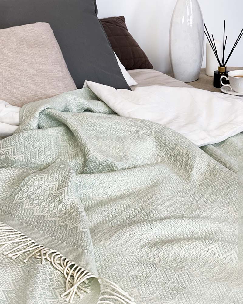 Pledas Mint merino vilna 9 Pledas Mint merino vilna 9
