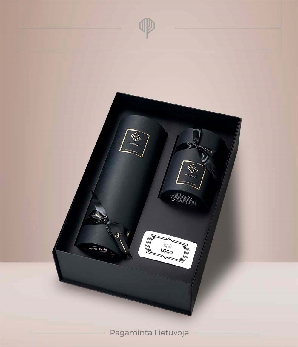 Personalizuotas prabangus dovanų rinkinys Luxurious Black 3