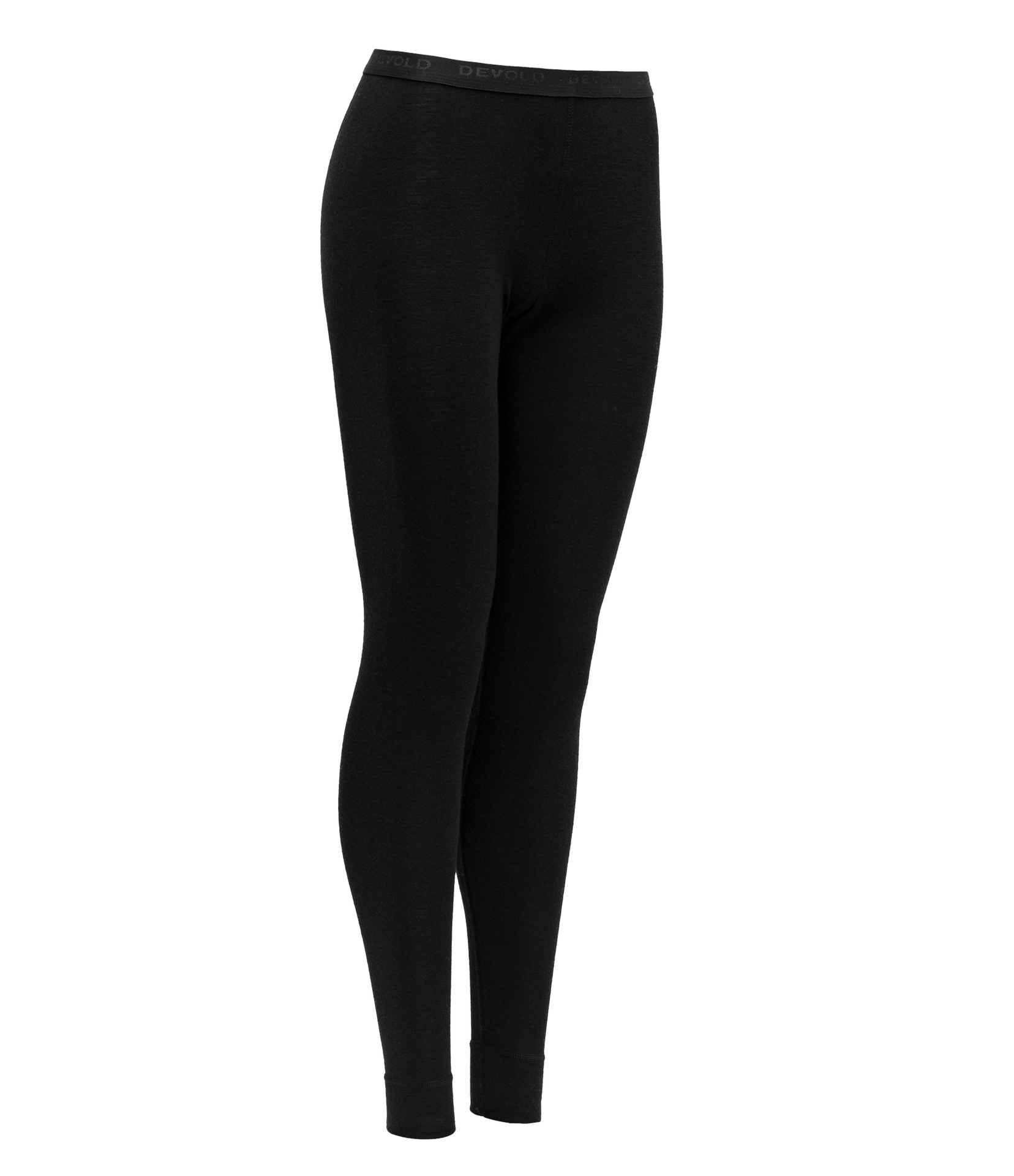 100 % Merino kelnės moterims Devold 2 Juodos merino vilnos kelnės Devold 2