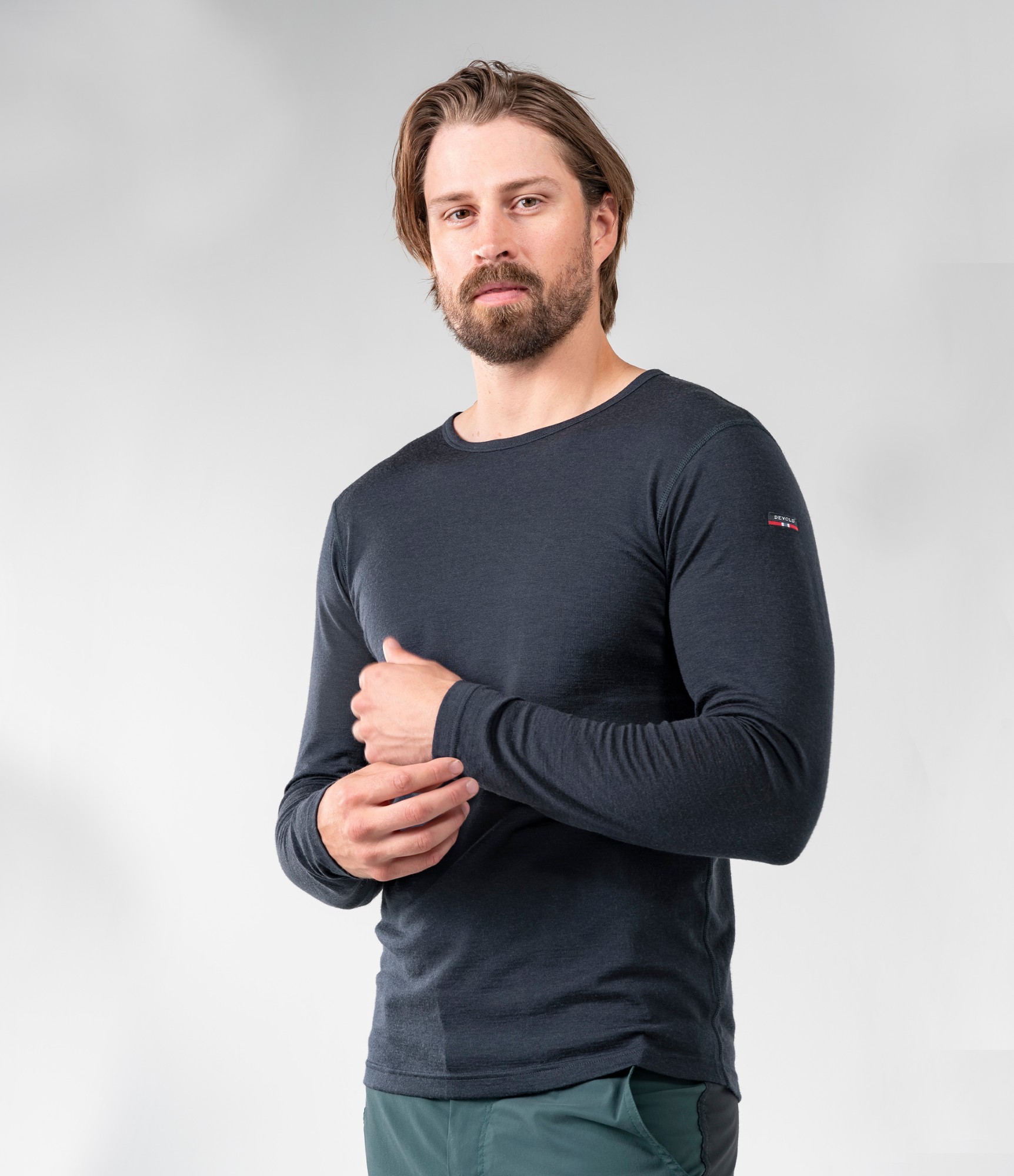 Plona 100 % Merino palaidinė vyrams Devold 5 Termo apranga Devold slidinėjimui 5