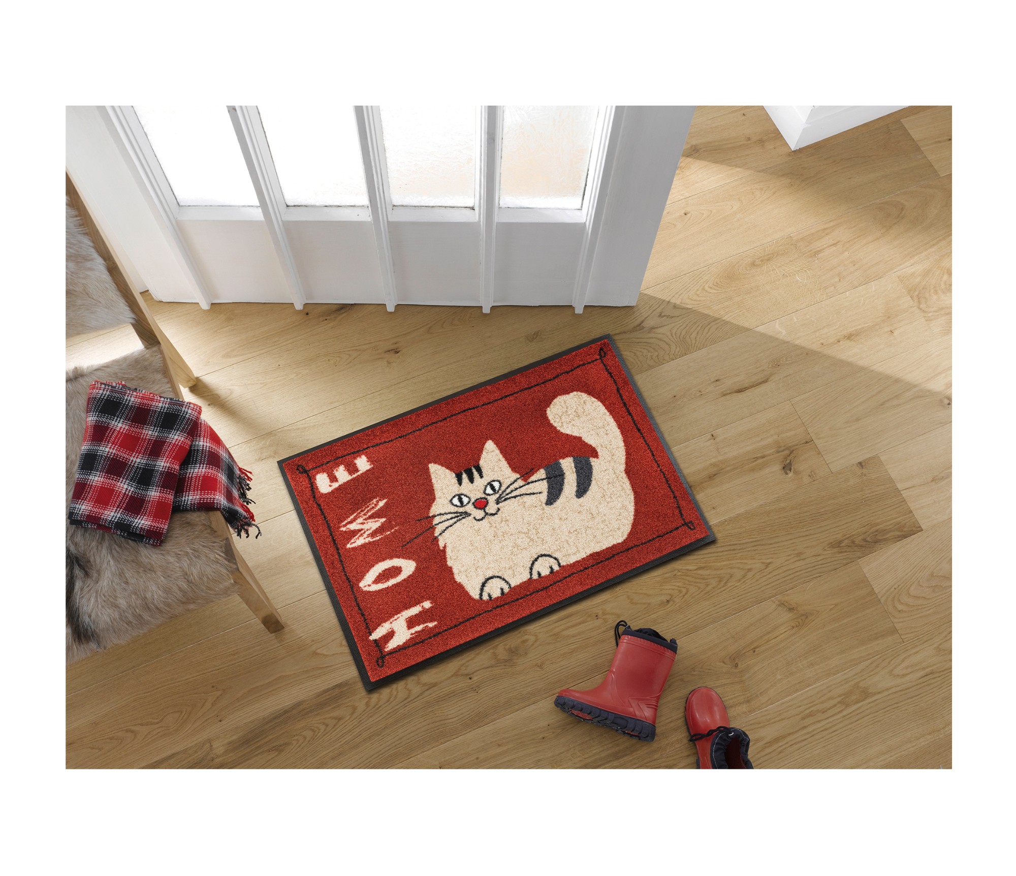 Durų kilimėliai namams su katinu 3