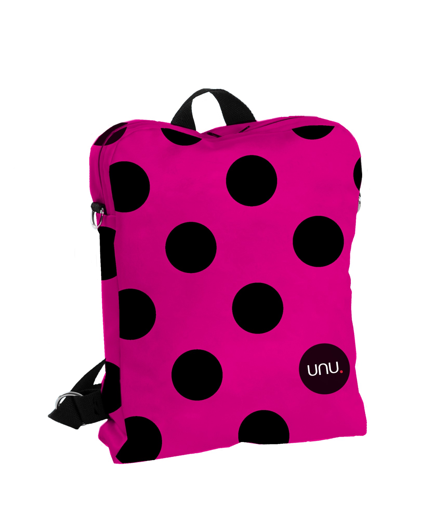 Kuprinė Pink Dots Rožinė kuprinė su taškeliais
