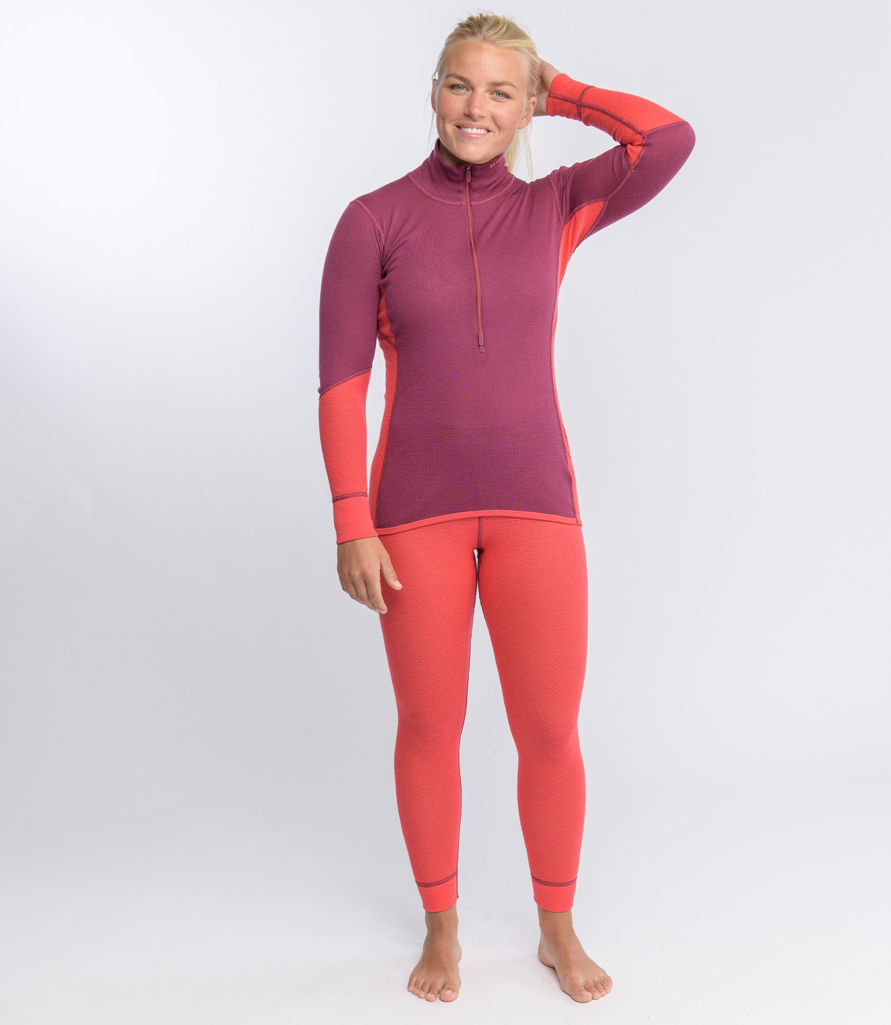 100 % Merino palaidinė su užtrauktuku slidinėjimui Devold 6 Termo palaidinė moterims Devold 6