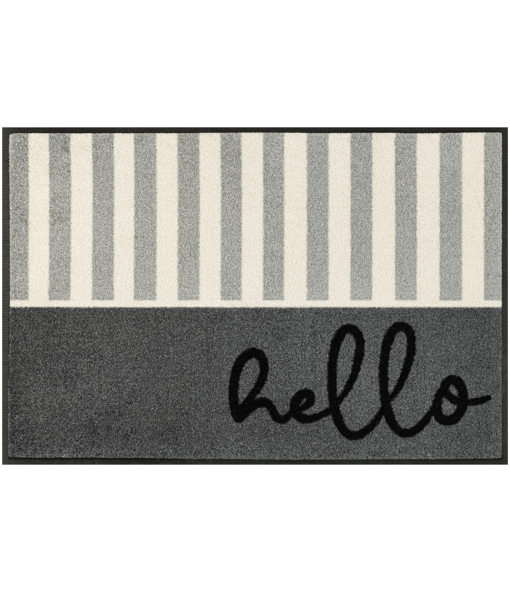 Durų kilimėlis Wash + Dry Hello Stripes 6 Durų kilimėlis Wash + Dry Hello Stripes 6