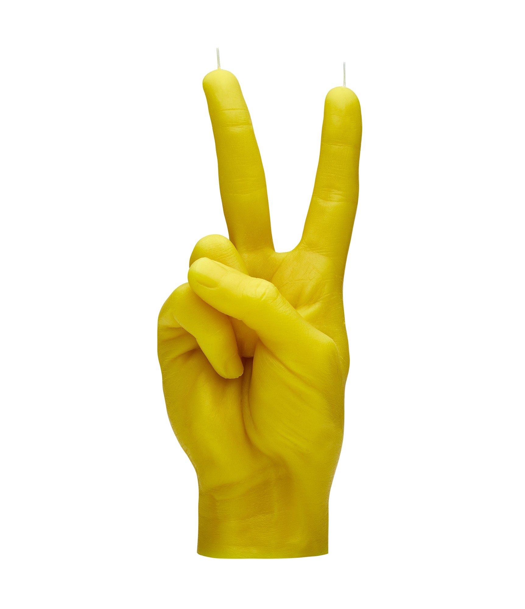 Rankų darbo žvakė Peace Yellow 8 Rankų darbo žvakė Peace Yellow 8